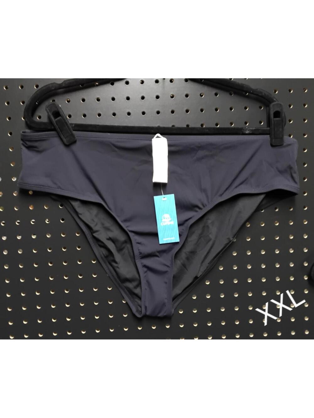 Chic Women's Black Bikini Bottoms, XXL - Navy blue